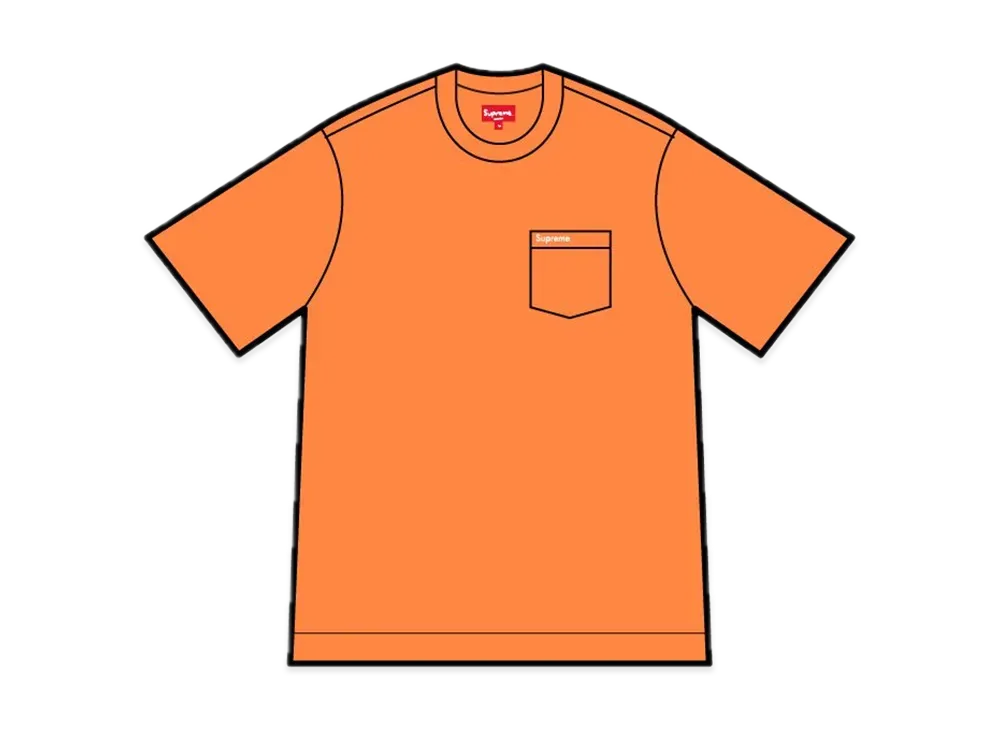 Supreme S/S Pocket Tee "Orange"(22SS)