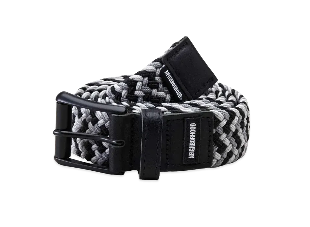 NEIGHBORHOOD BRAID / P-BELT "Black Gray"