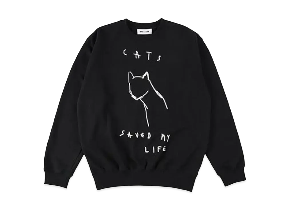 WIND AND SEA x Levi Pata Cats crew neck "Black"