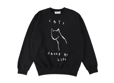 WIND AND SEA x Levi Pata Cats crew neck "Black"