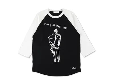 WIND AND SEA x Levi Pata Raglan tee "Black/White"