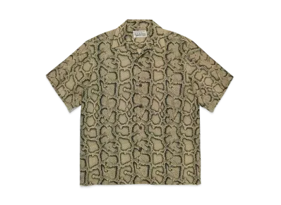 WACKO MARIA PYTHON OPEN COLLAR SHIRT "Yellow"