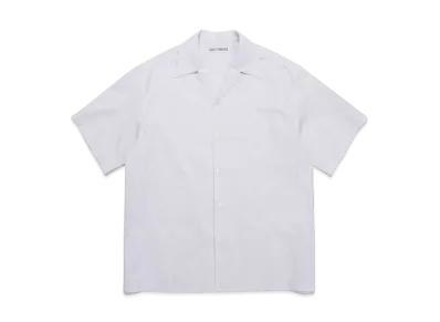 WACKO MARIA STRIPED OPEN COLLAR SHIRT (IMPOET FABRIC / S.I.C.TESS.) "Pink"