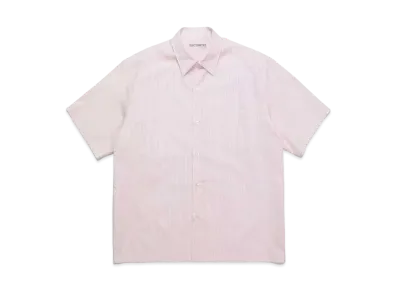 WACKO MARIA STRIPED REGULAR COLLAR SHIRT (IMPOET FABRIC / SOKTAS) "Pink"