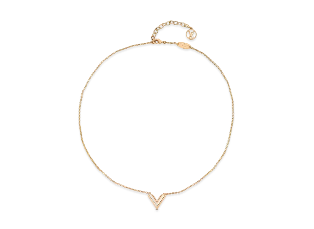 Louis Vuitton Essential V Necklace "Rose Gold"