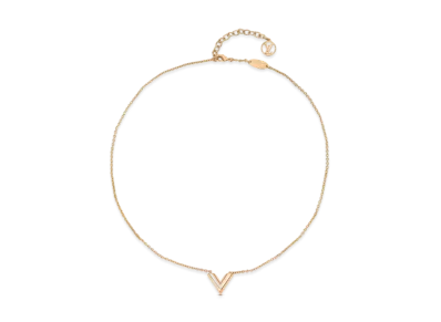 Louis Vuitton Essential V Necklace "Rose Gold"