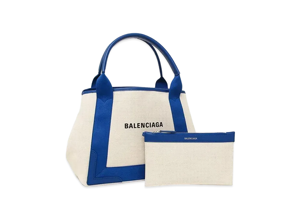 BALENCIAGA Navy Small Cabas "Blue"