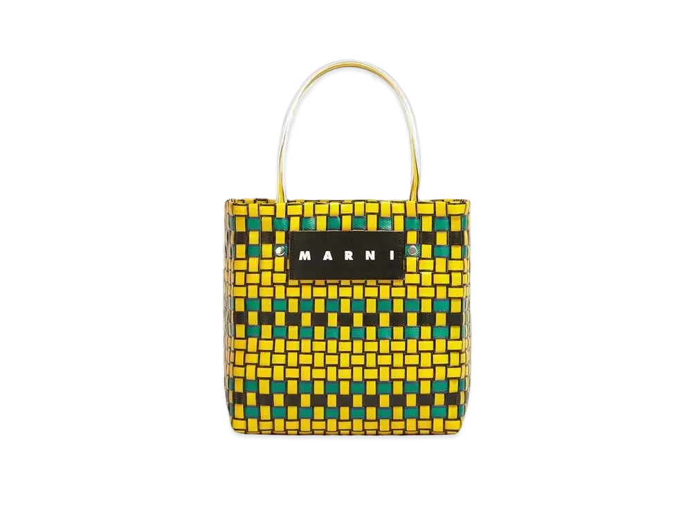 Marni Yellow MARNI MARKET Shopping Bag "Sun"