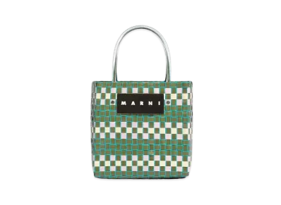 Marni Green MARNI MARKET Shopping Bag "Mosaico"