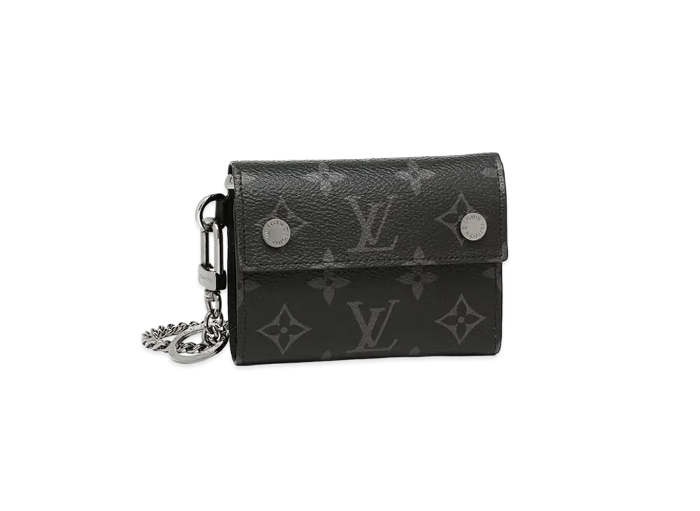 Louis Vuitton Monogram Eclipse Chain Compact Wallet