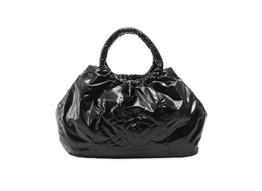 CHANEL Coco Mark Nylon Bag "Black"