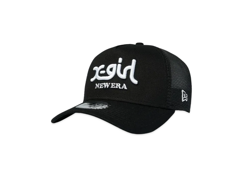 NEW ERA 9FORTY A-Frame Trucker X-girl Dripping "Black"