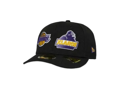 XLARGE x New Era x NBA LAKERS MIX LOGO 6PANEL CAP "Black"
