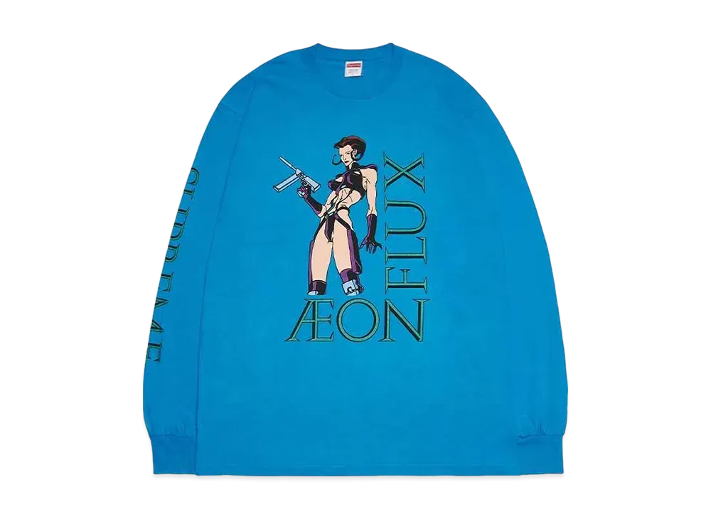 Supreme Aeon Flux L/S Tee "Bright Blue"