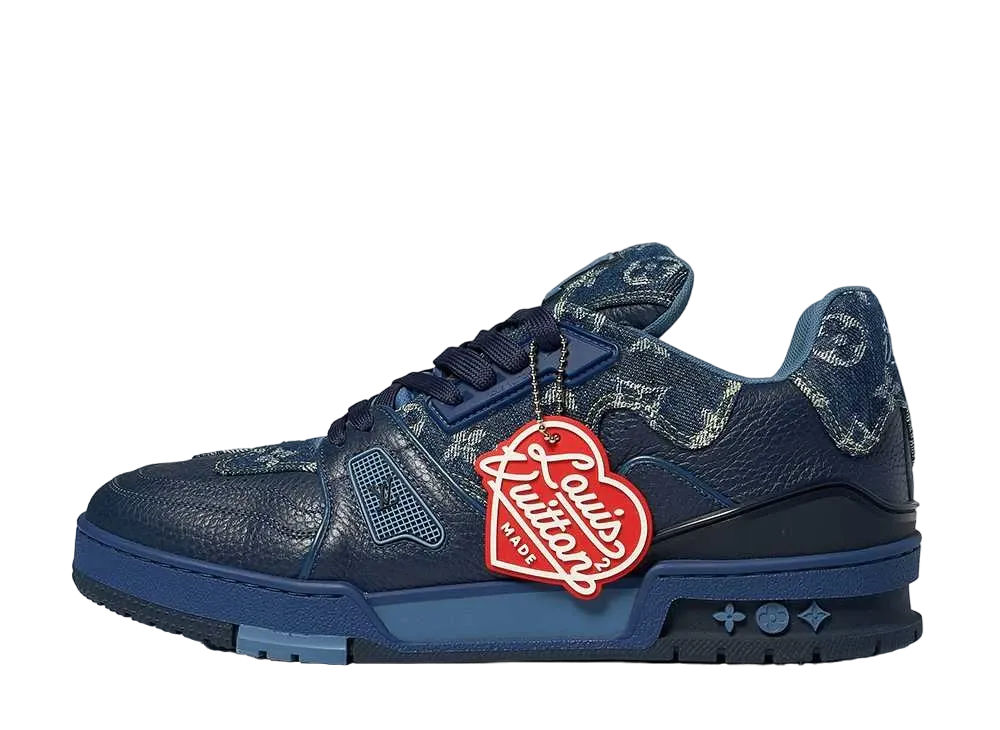 NIGO × Louis Vuitton Trainer Sneaker Monogram Denim "Blue"