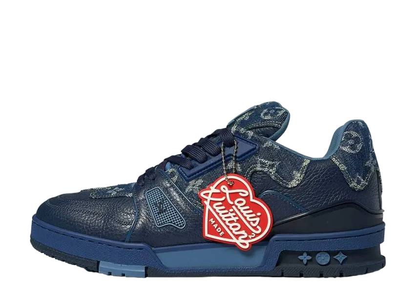 専用 Louis Vuitton ルイヴィトン NIGOコラボ デニム NIGO × Louis Vuitton Trainer Sneaker Monogram Denim