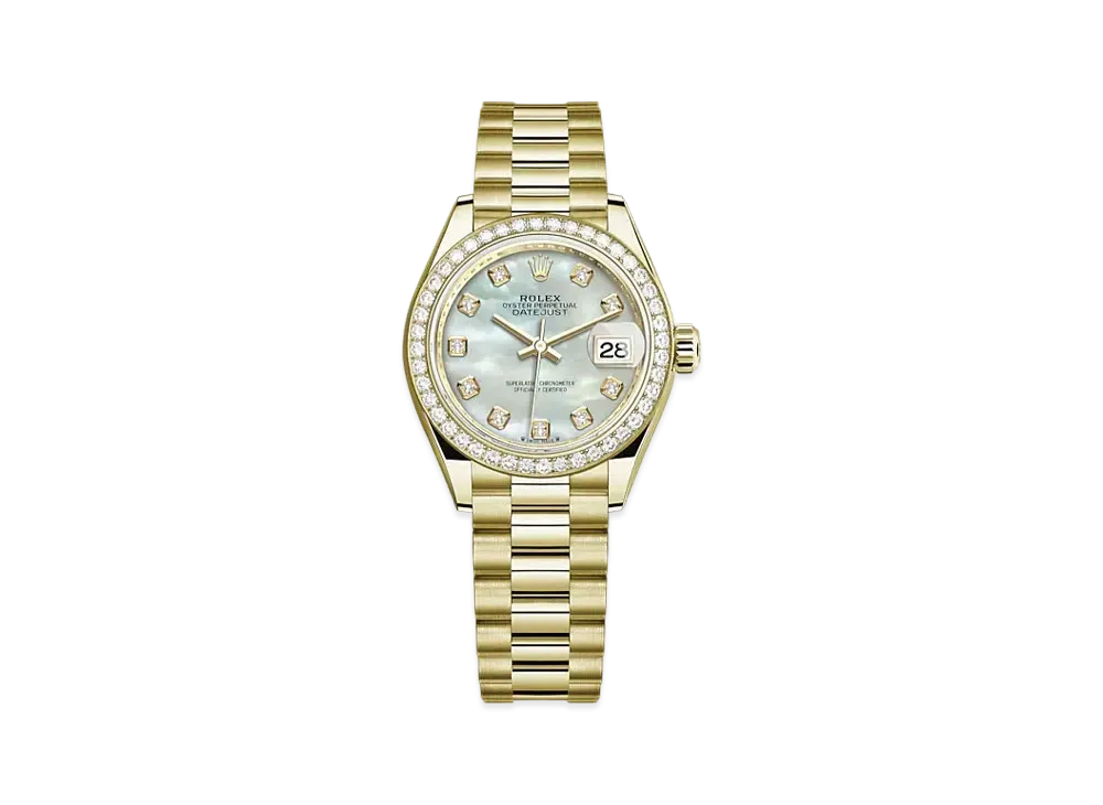 ROLEX Lady Date-Just 28mm Yellow Gold Diamond 279138RBR