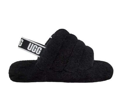 UGG TD Fluff Yeah Slide "Black"