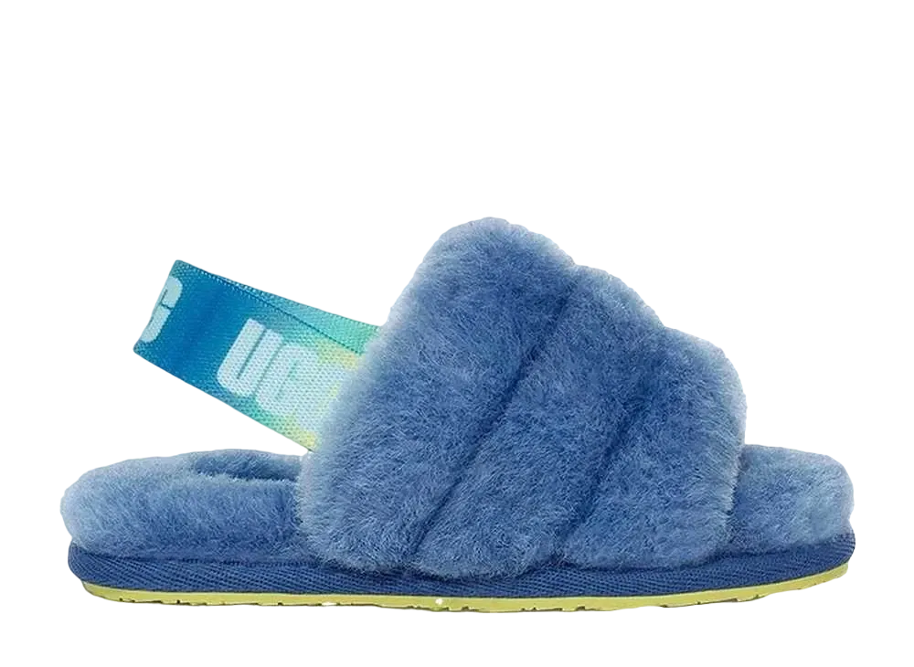 アグ フラッフ イヤー スライド "ミスティックブルー グラディエント"