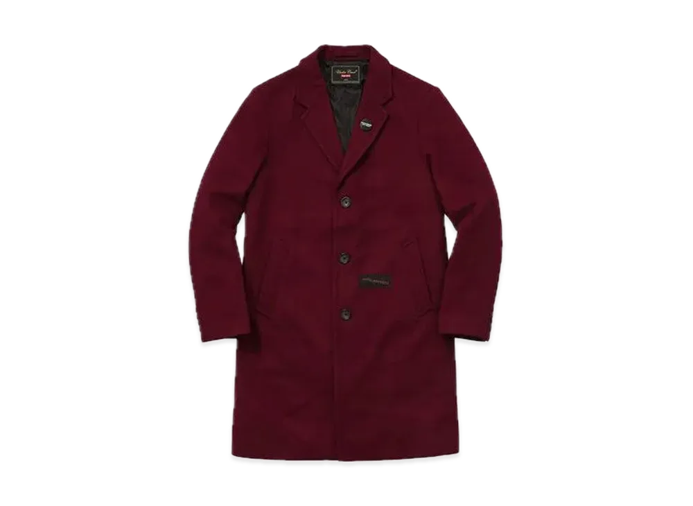 Supreme Undercover Wool Overcoat "Burgundy"