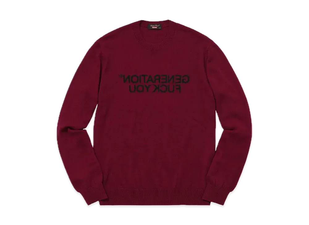 Supreme Undercover Generation Fuck You Sweater 