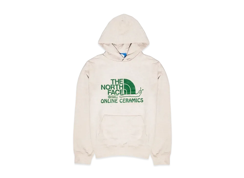 The North Face X ONLINE CERAMICS REGRIND GRAPHIC HOODIE "White"