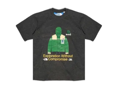 The North Face X ONLINE CERAMICS BLACK REGRIND KNIT GRAPHIC TEE "Black"