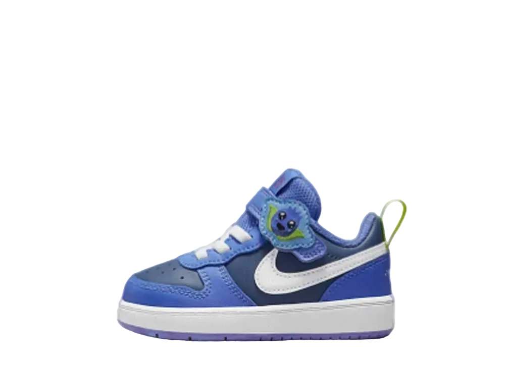 ナイキ TD コート ボロー ロー 2 リルフルーツ "スティックネイビー/ミディアムブルー/ユニバーシティブルー/ホワイト"(キッズ)