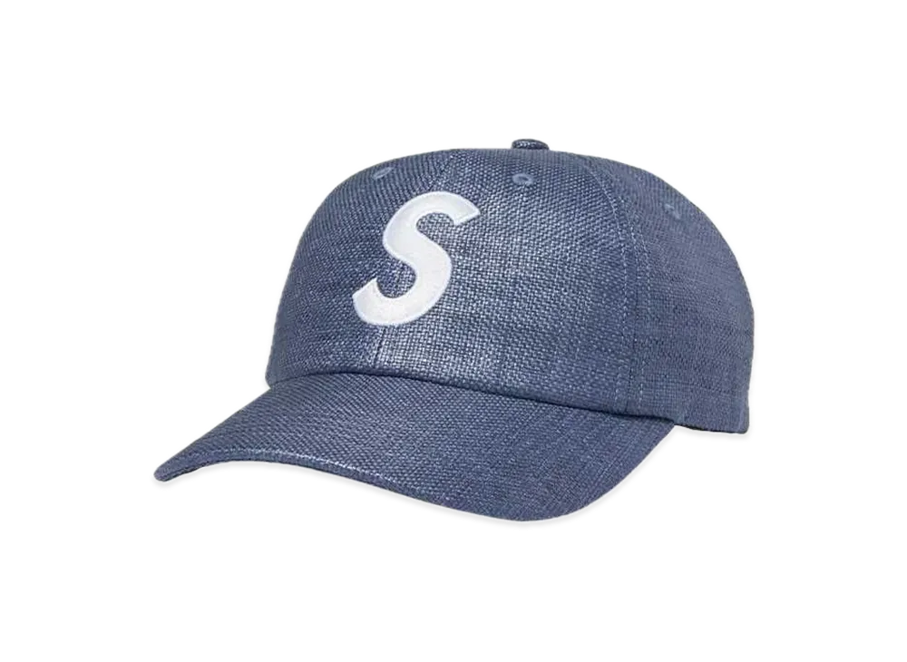 Supreme Raffia S Logo 6-Panel "Navy"