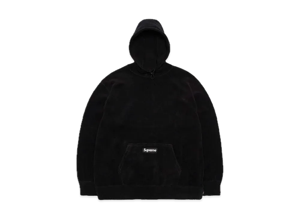 Supreme Polartec Hooded Sweatshirt "Black"