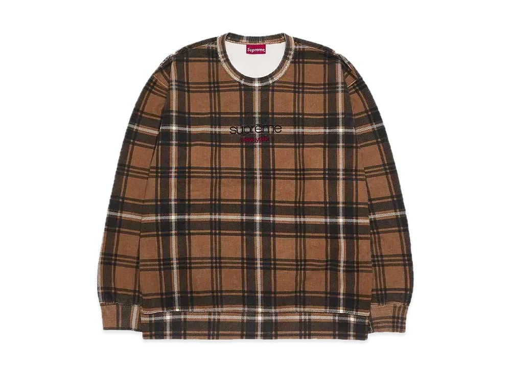 Supreme Plaid Crewneck 