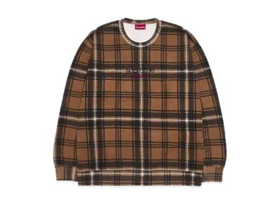 Supreme Plaid Crewneck "Brown"