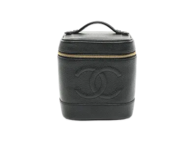 CHANEL Coco Mark Vanity Bag Caviarskin "Black"