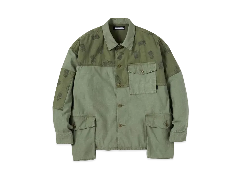NEIGHBORHOOD BDU . MOD / C-SHIRT . LS "Olive Drab"