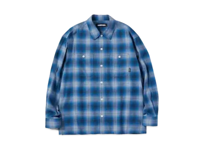 NEIGHBORHOOD CR CHECK / CR-SHIRT . LS "Blue"