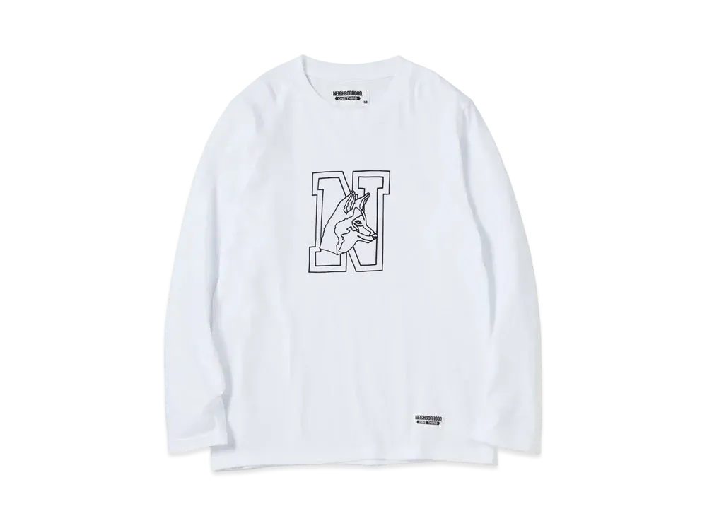 NEIGHBORHOOD OT-4 / C-TEE . LS "White"