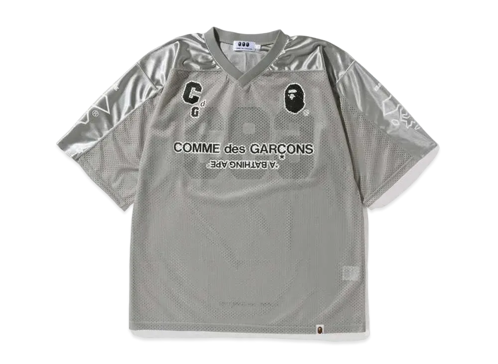 A BATHING APE CDG OSAKA  FOOTBALL SHIRT "Grey"
