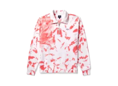 Noah Splatter Dye Pullover "Red"