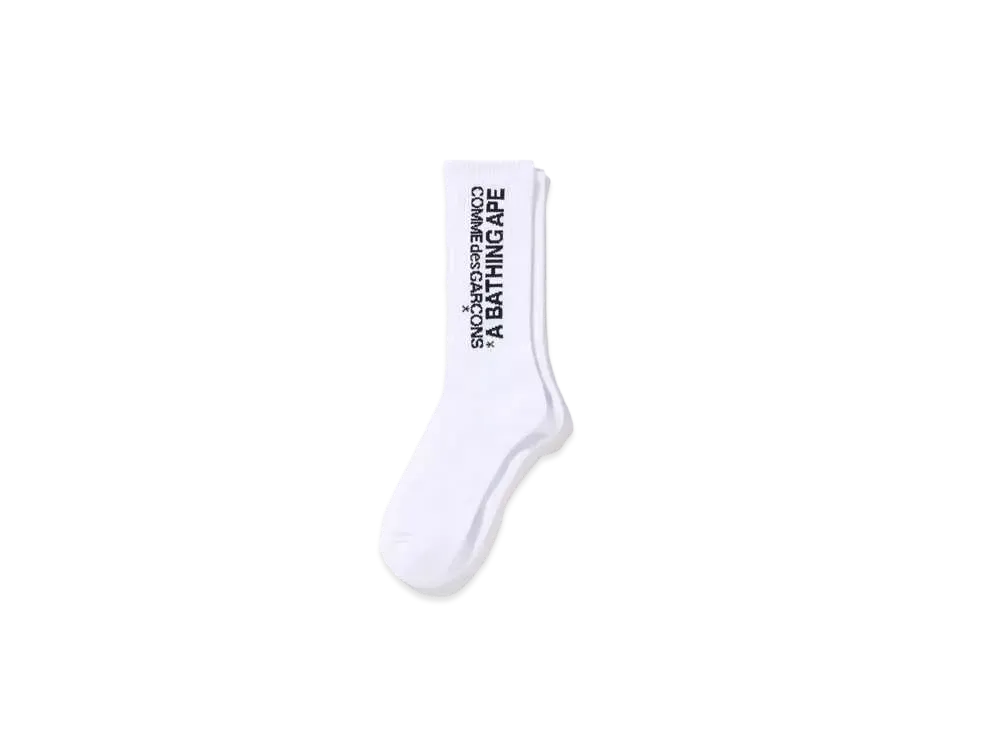 A BATHING APE CDG OSAKA SOCKS "White"