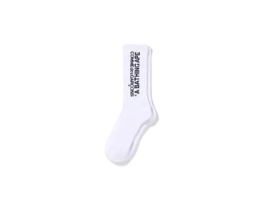 A BATHING APE CDG OSAKA SOCKS "White"