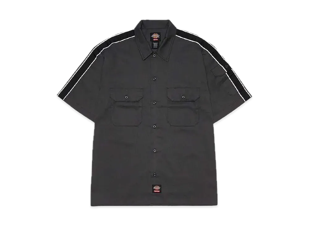 Supreme x Dickies Stripe S/S Work Shirt "Charcoal"