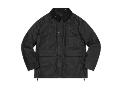 Supreme Barbour Lightweight Waxed Cotton Field Jacket "Black"