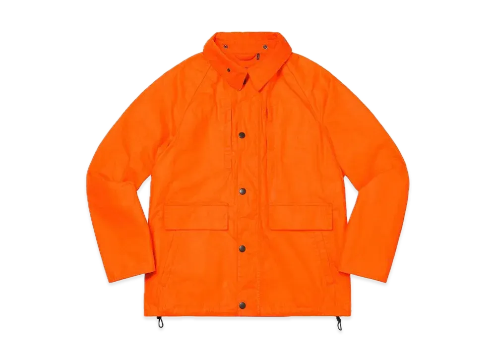 Supreme Barbour Lightweight Waxed Cotton Field Jacket "Orange"