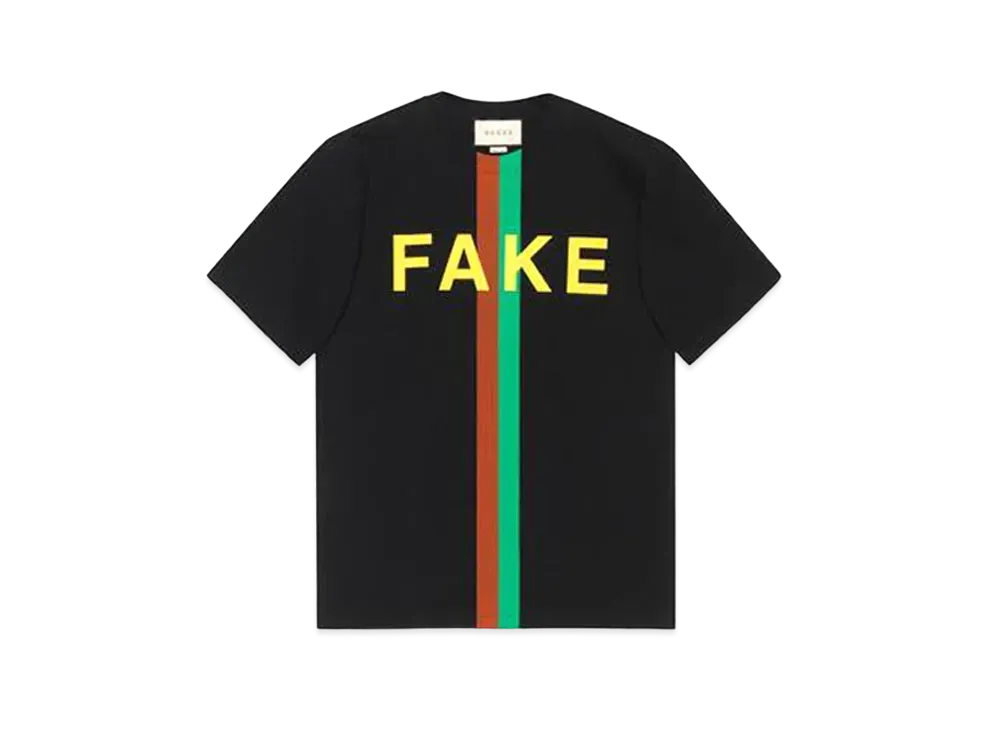 GUCCI FAKE NOT Tシャツ 10サイズ Fake/not Logo T-shirt White | The Webster
