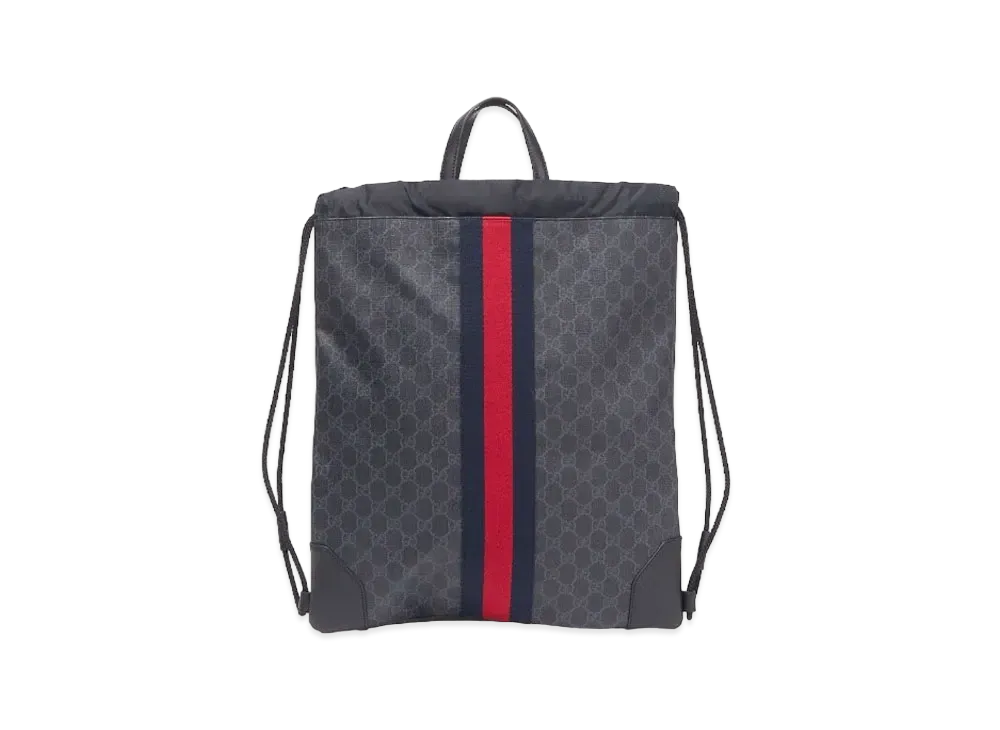 GUCCI GG Supreme Drawstring Backpack "Black"