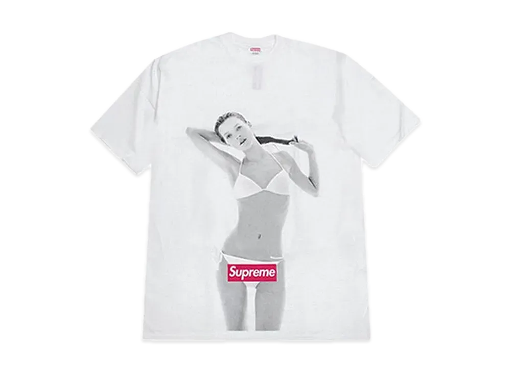Supreme 10th Anniversary Kate Moss Tee "White"
