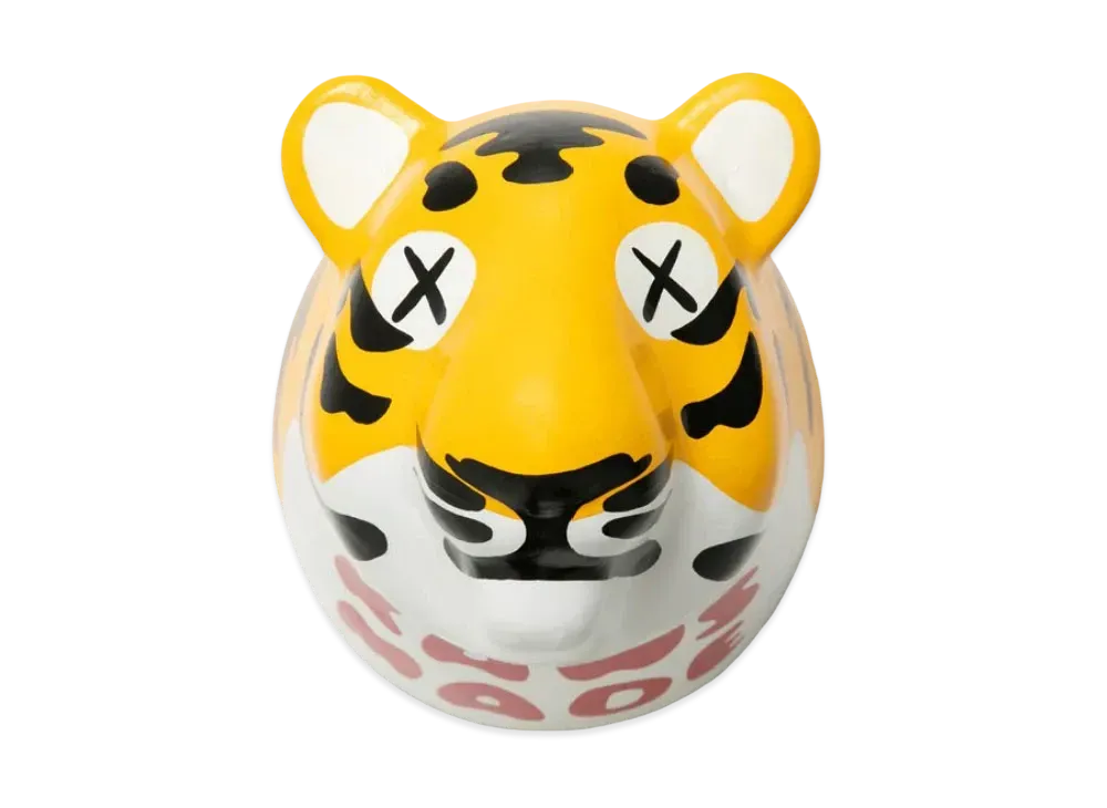 HUMAN MADE x KAWS TIGER TROPHY PAPER MACHE DISPLAY "Yellow"