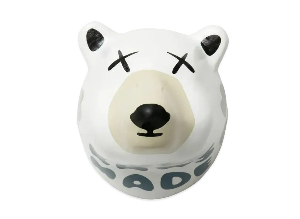 HUMAN MADE x KAWS POLAR BEAR TROPHY PAPER MACHE DISPLAY 