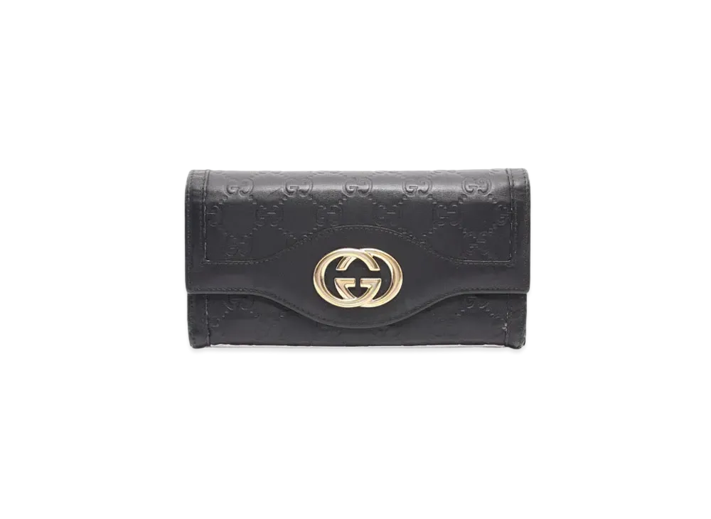 GUCCI Guccissima Sukey Wallet "Black"