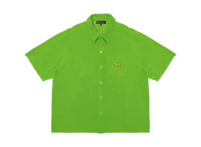 drew house corduroy ss shirt "Lime"